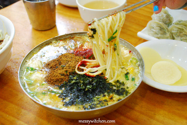 Kalguksu (Knife-Cut Noodles) @ Veteran Restaurant, Jeonju, South Korea